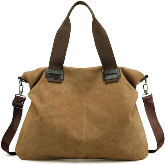 Women's Canvas Tote Bag Shoulder Crossbody Purses Work Travel